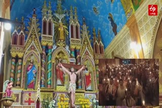 Easter celebration at St Peter and Paul church at Sendamaram in tenkasi