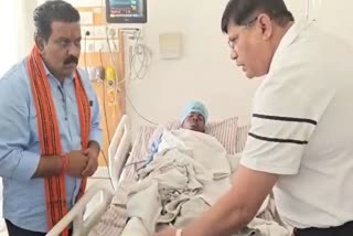 Chhattisgarh deputy CM Meets Youth Hospitalised After Injury in IED Blast