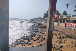 SEA EROSIONS  HOUSES FLOODED  SEA ATTACK  HOUSES FLOODED IN SEA EROSIONS