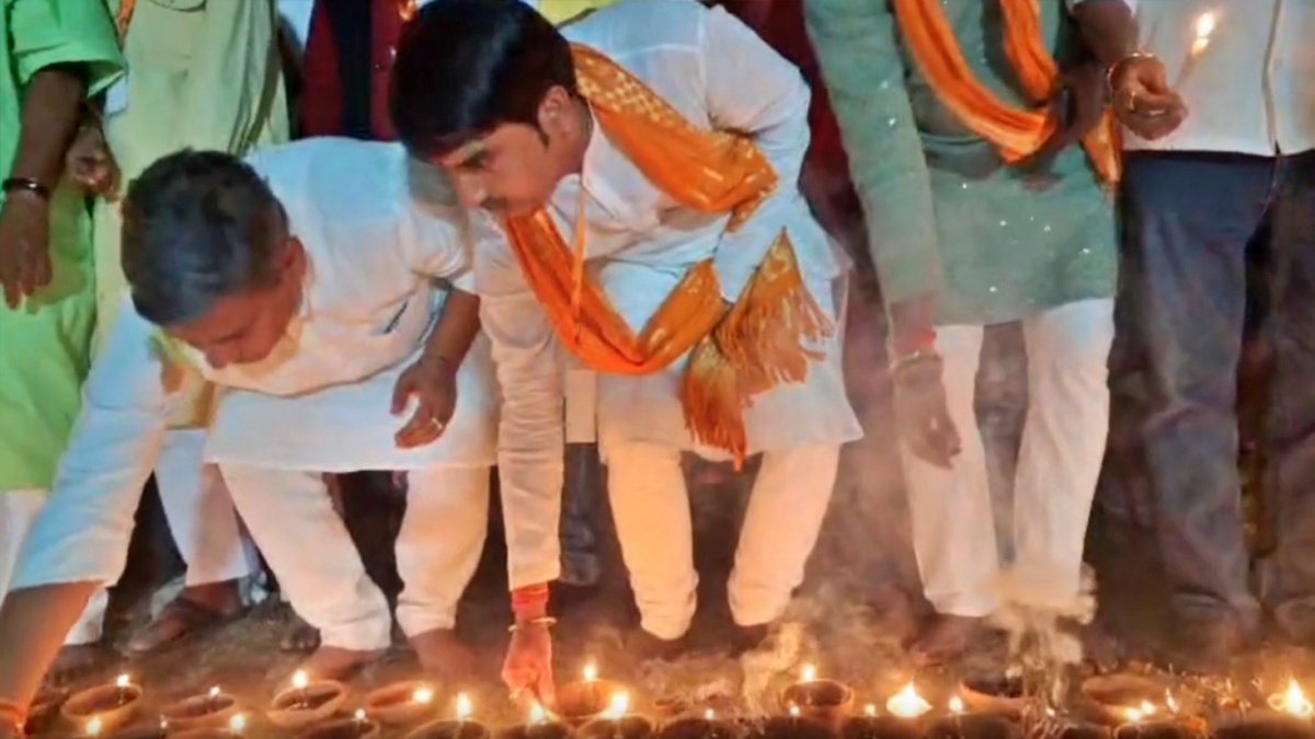 भागलपुर में श्री राम की भव्य आरती