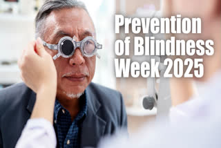Man undergoing eye exam