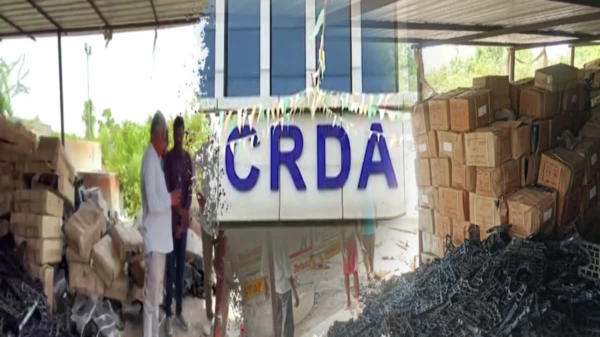 CRDA Officials Blocked the Movement of Construction Materials in Amaravati