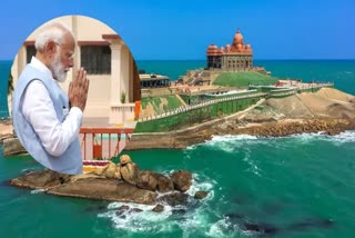PM Narendra Modi meditation begins at Vivekananda Rock Memorial Kanyakumari Tamil Nadu