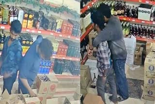 മദ്യക്കുപ്പി മോഷ്‌ടിച്ചവർ പിടിയിൽ  LIQUOR BOTTLE THIEVES ARRESTED  ബെവ്‌റേജ്‌സിൽ മോഷണം  THEFT AT BEVERAGES KOZHIKODE