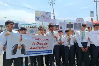 Tral school organised Awareness rally On World No Tobacco Day 2024