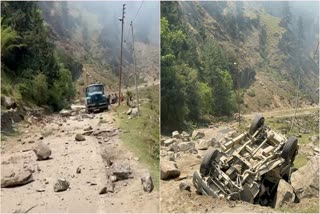 ROCK FELL NEAR GANGOTRI NH