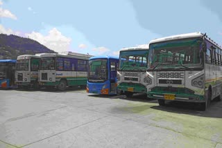 HRTC buses on election duty