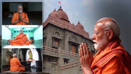 PM Narendra Modi Meditates at Vivekananda Rock Memorial in Kanniyakumari