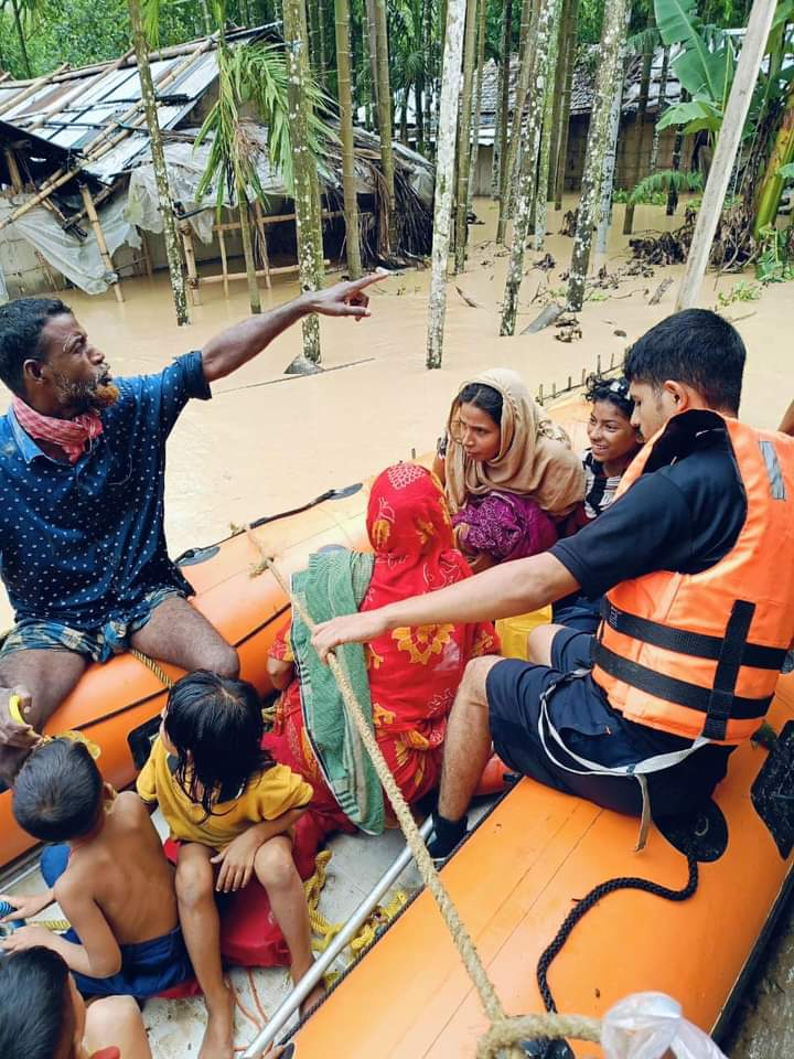 Two lakh people of nine districts of Assam effected by floods