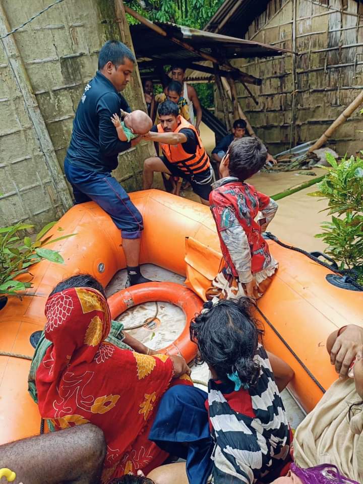 Two lakh people of nine districts of Assam effected by floods