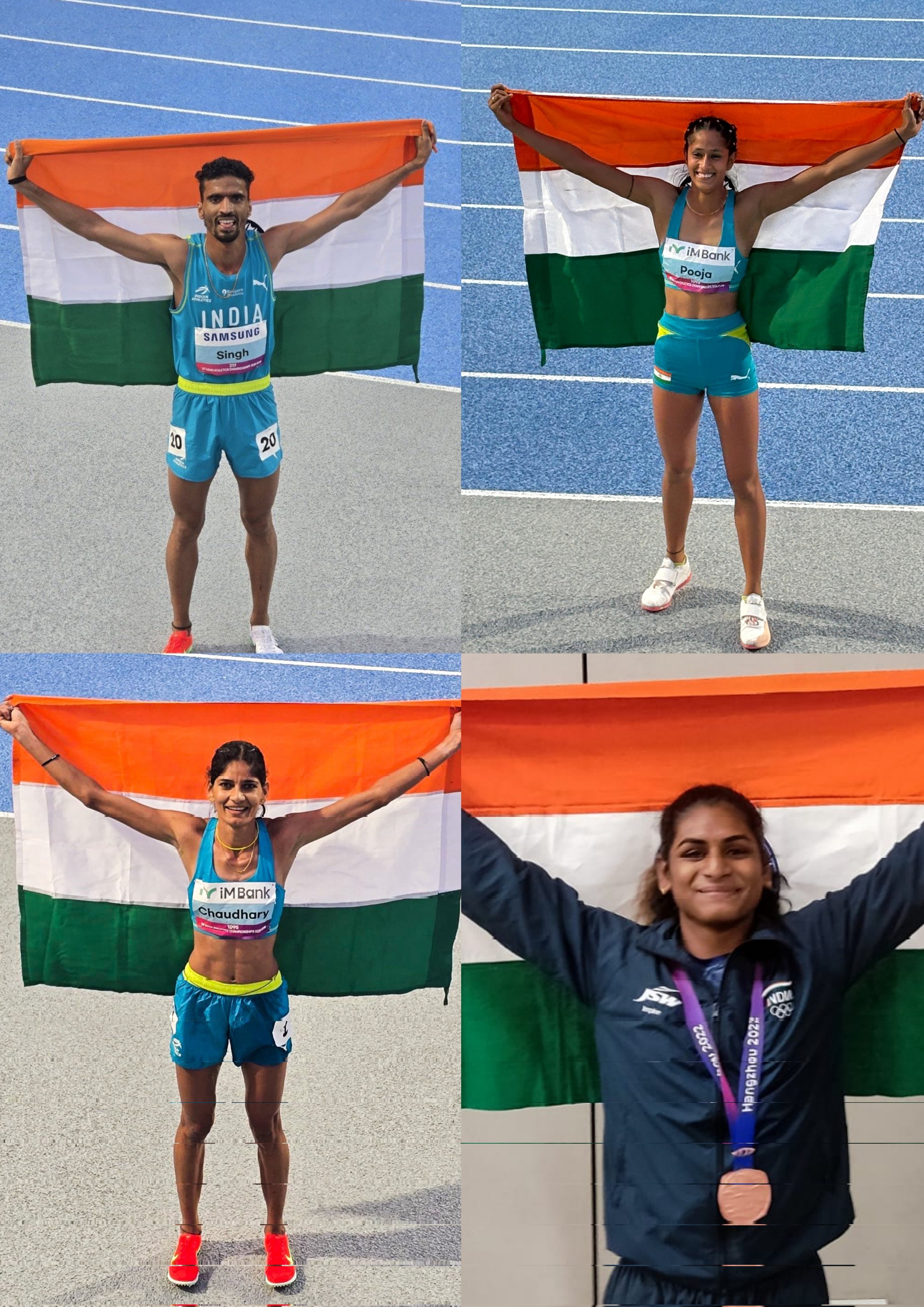 એશિયન એથ્લેટિક્સ ચેમ્પિયનશીપમાં ભારતીય મહિલા ખેલાડીઓનું જબરદસ્ત પ્રદર્શન