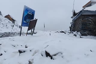 जम्मू कश्मीर में बर्फबारी