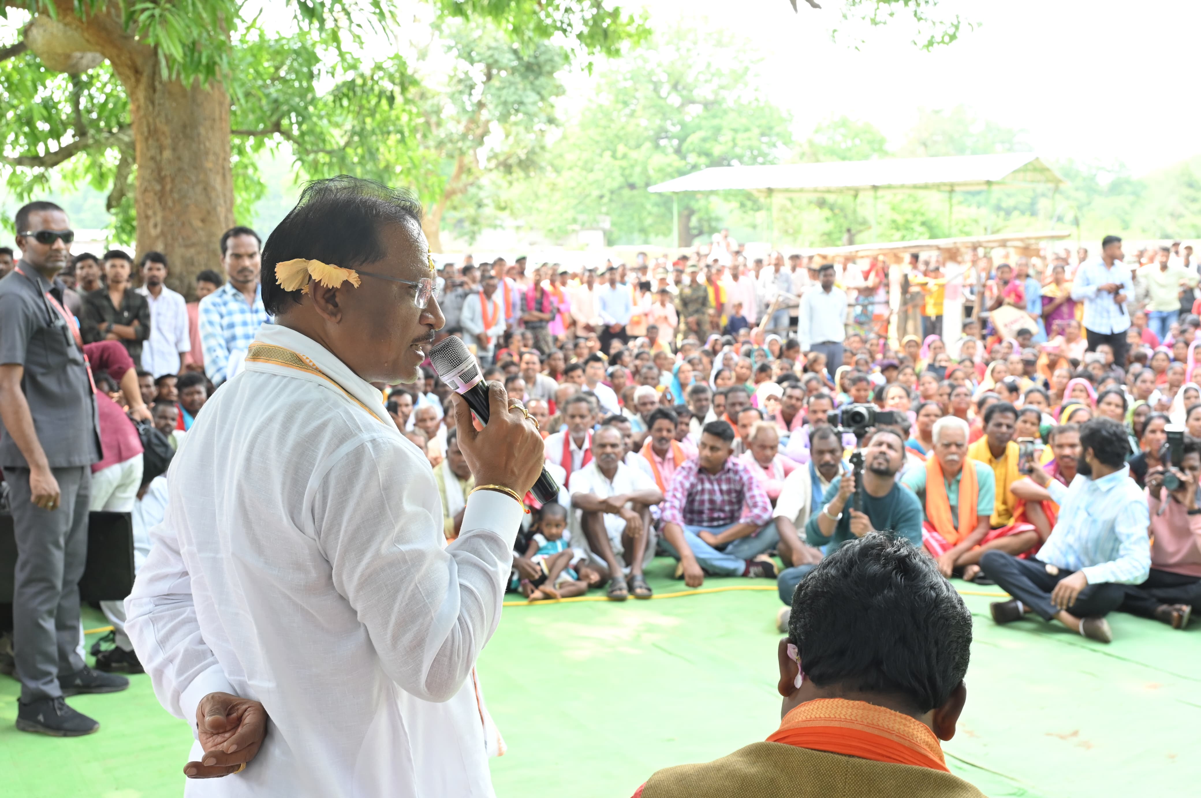 CM Vishnudeo Sai Chaupal in Sushasan Tihar