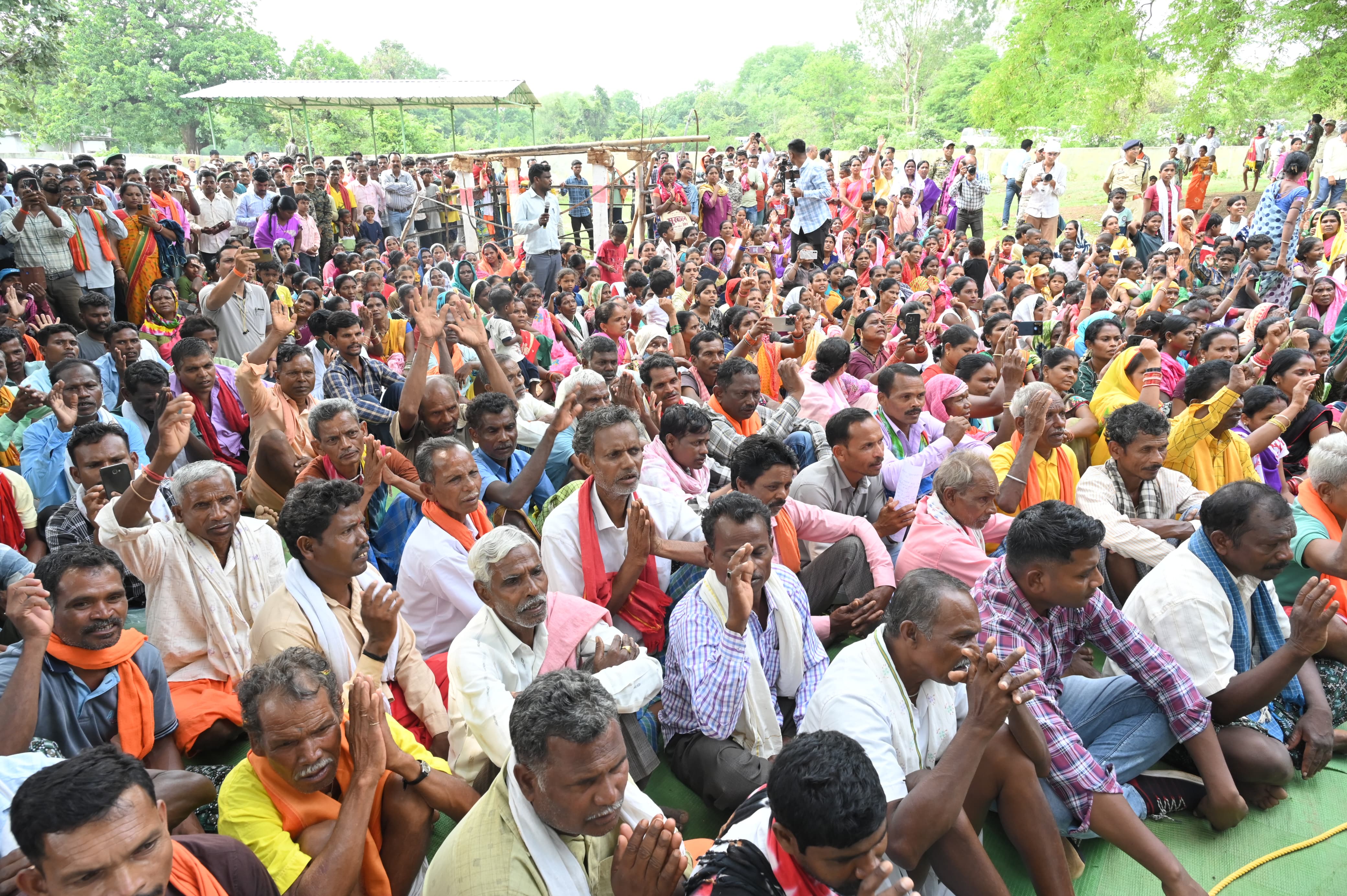 CM Vishnudeo Sai Chaupal in Sushasan Tihar