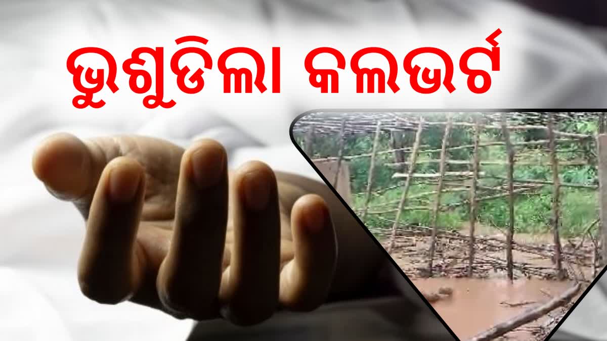 under construction culvert collapses in Rayagada