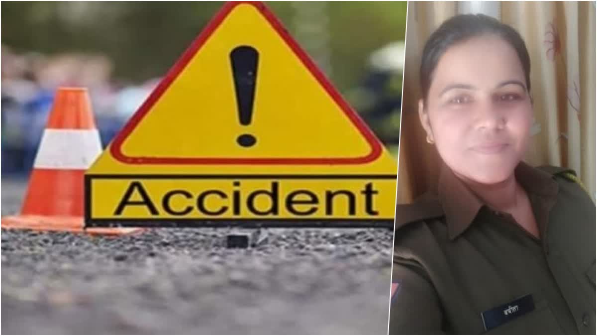 woman constable died in road accident in jaipur