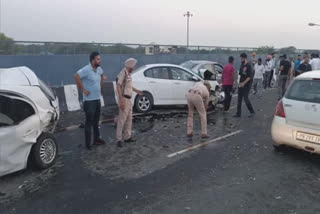 Terrible road accident on Bathinda Chandigarh highway