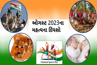 Etv BharatImportant days in august 2023