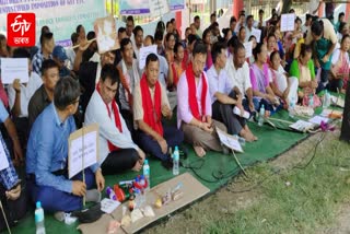 Diphu District Congress Protest