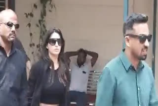 ACTRESS NORA FATEHI IN PATIALA HOUSE COURT APPEARED FOR HEARING IN 200 CRORE MONEY LAUNDERING CASE