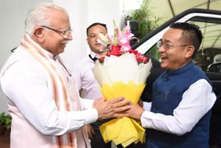 Prem Singh Tamang met Haryana CM