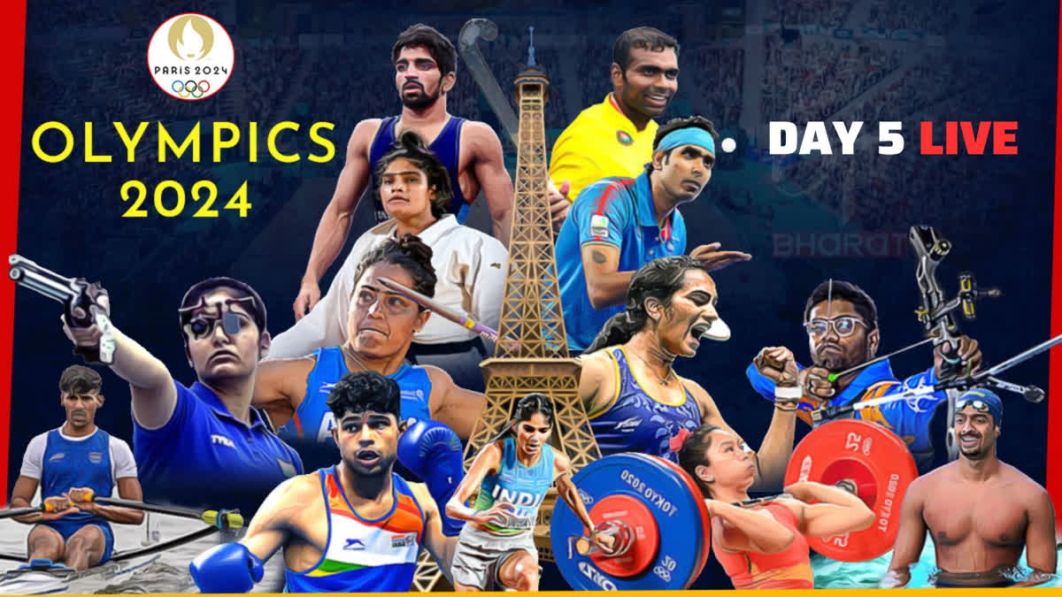 paris olympics 2024 day 5 live updates Live blog PV Sindhu Lakshya Sen Ankita Bhakat Manu Bhaker