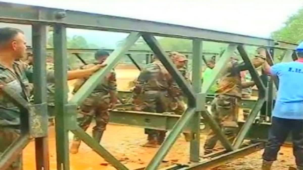 BAILEY BRIDGE  WAYANAD LANDSLIDE  INDIAN ARMY  മുണ്ടക്കെെ ഉരുള്‍പൊട്ടല്‍