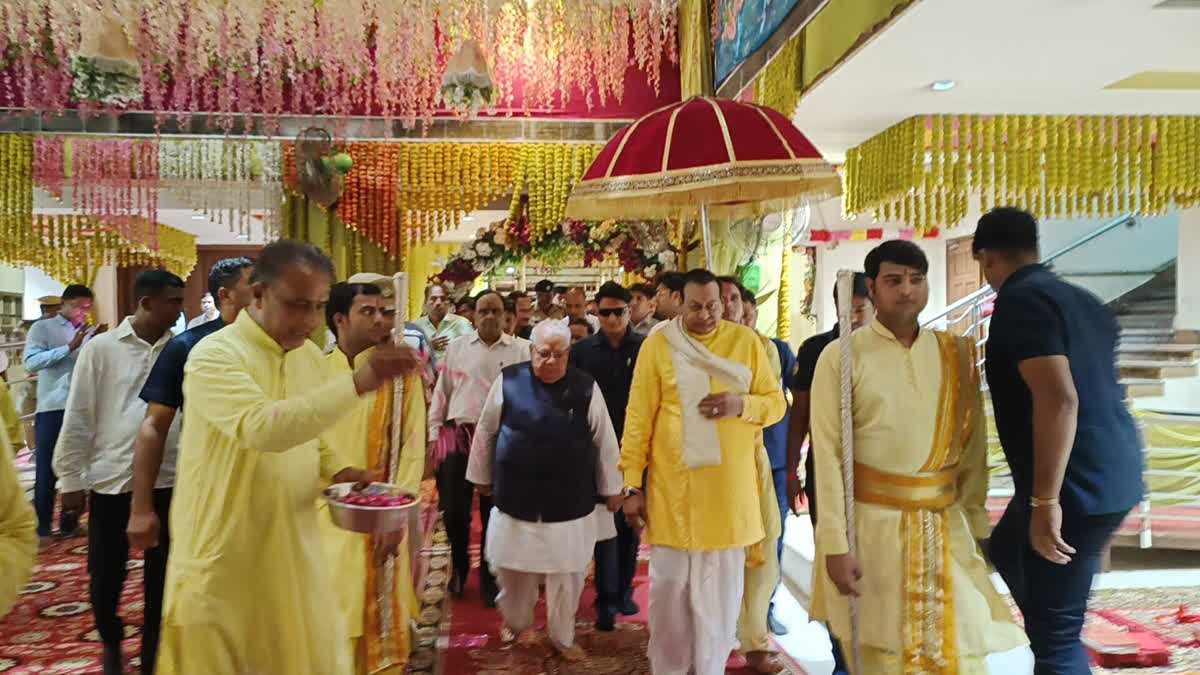 Former Governor Kalraj Mishra visited Mehandipur Balaji