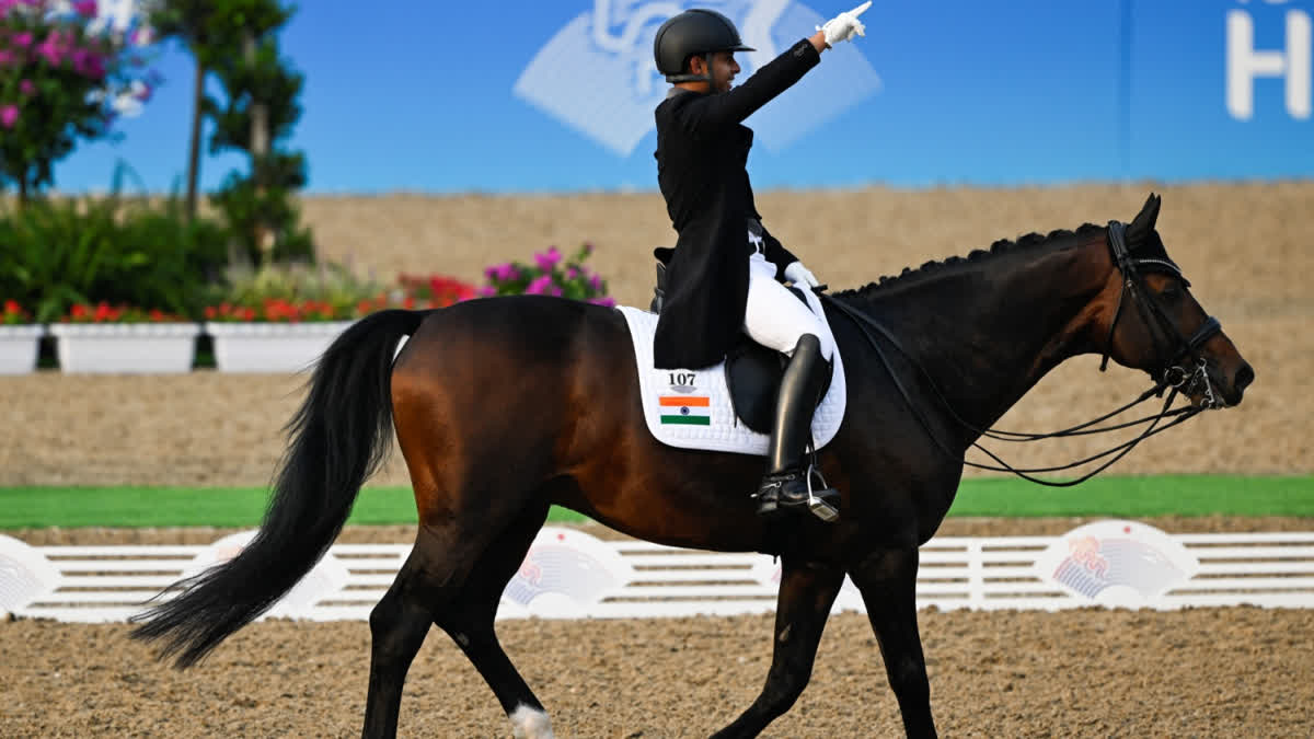 Paris Olympics Anush Agarwalla Makes History In Individual Dressage