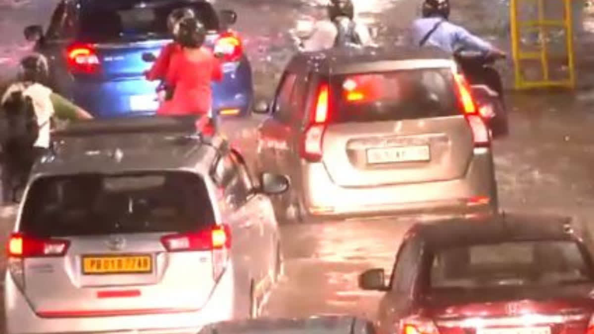 Downpour in Delhi