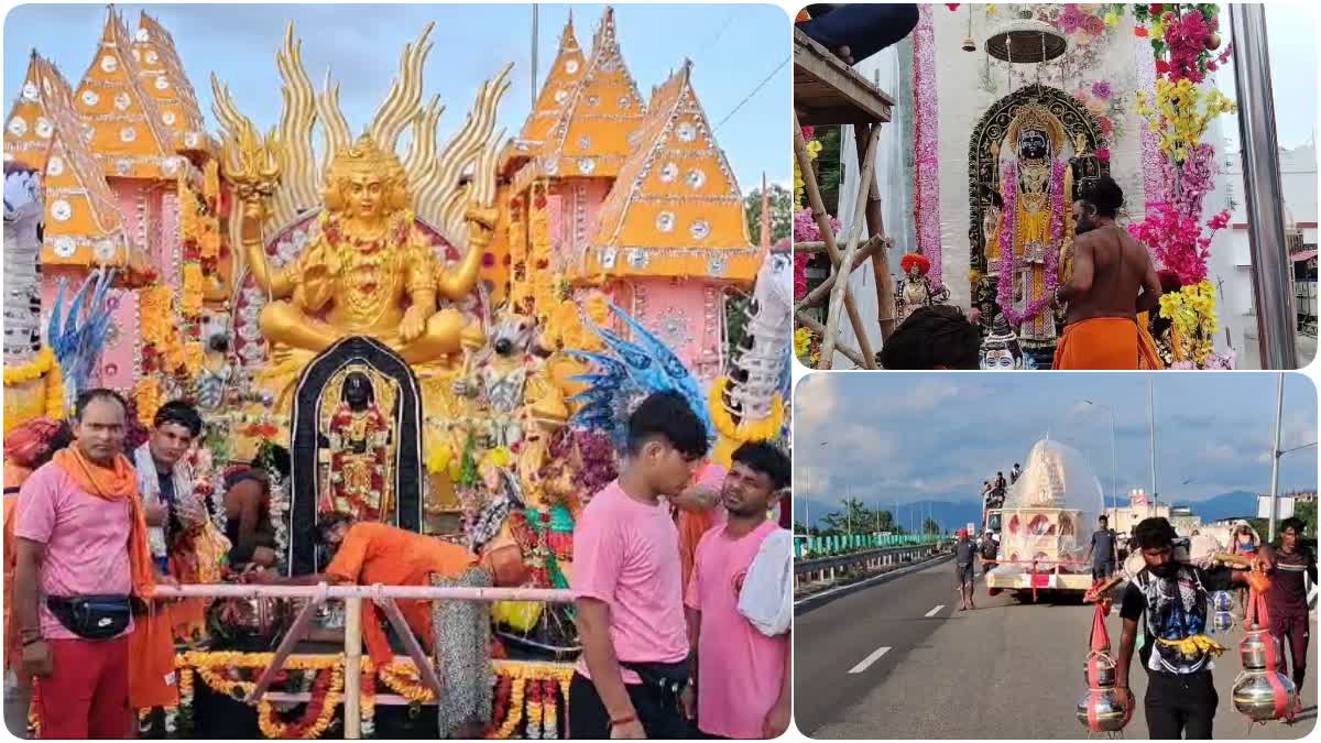 Crowd of devotees in Kanwar Yatra