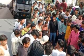 TRUCK HITS A MAN IN ALWAR