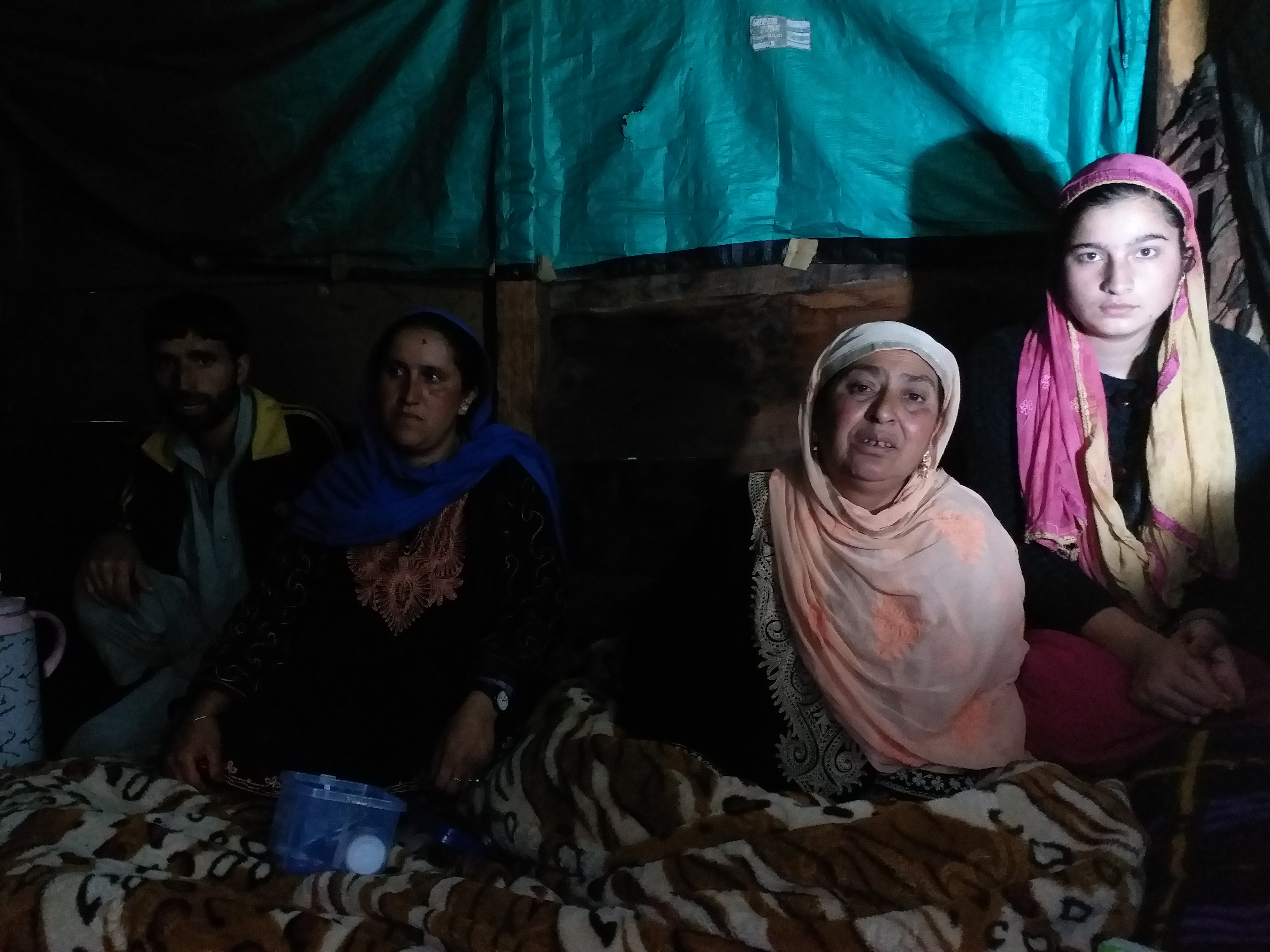 Zareefa (2nd from right) with her family