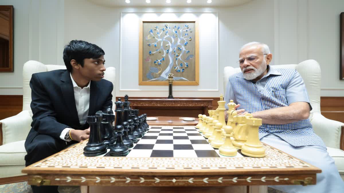 R Praggnanandhaa meets PM Narendra Modi