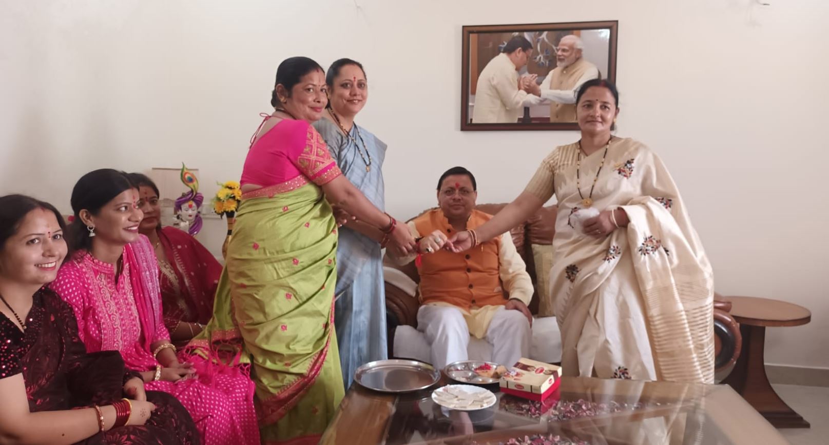 CM Dhami celebrated Rakhi