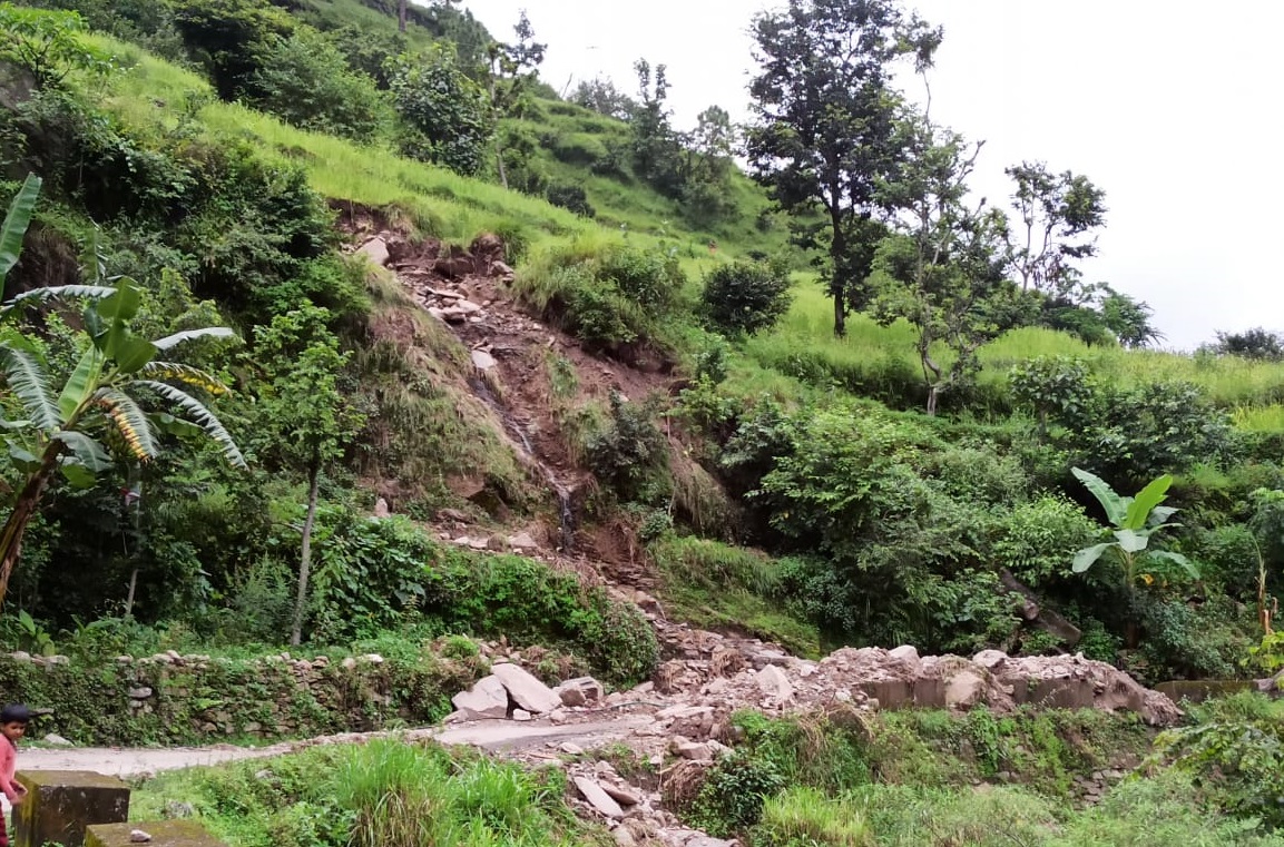 Kaviltha Villagers Are Panic Due to Landslide