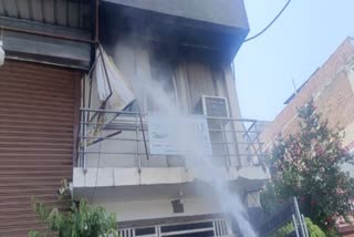 Fire broke out in a buidling near Talwandi Kota