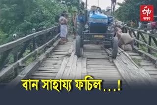 Poor Bridge in Majuli