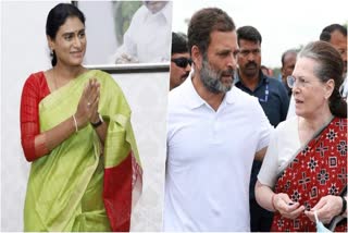YS Sharmila meets Sonia and Rahul  YS Sharmila  Sonia  Rahul  YSRTP president  Telangana  Sonia Gandhi  YSRTP  KCR  കെസിആറിന്‍റെ കൗണ്ട്‌ഡൗണ്‍ ആരംഭിച്ചു  സോണിയ  രാഹുല്‍  ഡല്‍ഹി  ഗാന്ധി  സോണിയ ഗാന്ധി  വൈഎസ്‌ആര്‍ടിപി