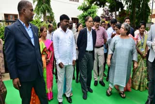 THE CENTRAL FINANCE COMMISSION TEAM VISITS JALIGE GRAMA PANCHAYAT