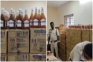 YSR District Police Seized 13,000 Goa Liquor Bottles