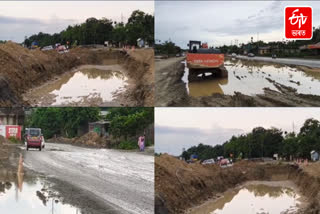 slow Construction of four lane national highway