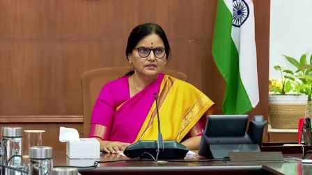 CS Shanthi Kumari Teleconference With Collectors on Rains