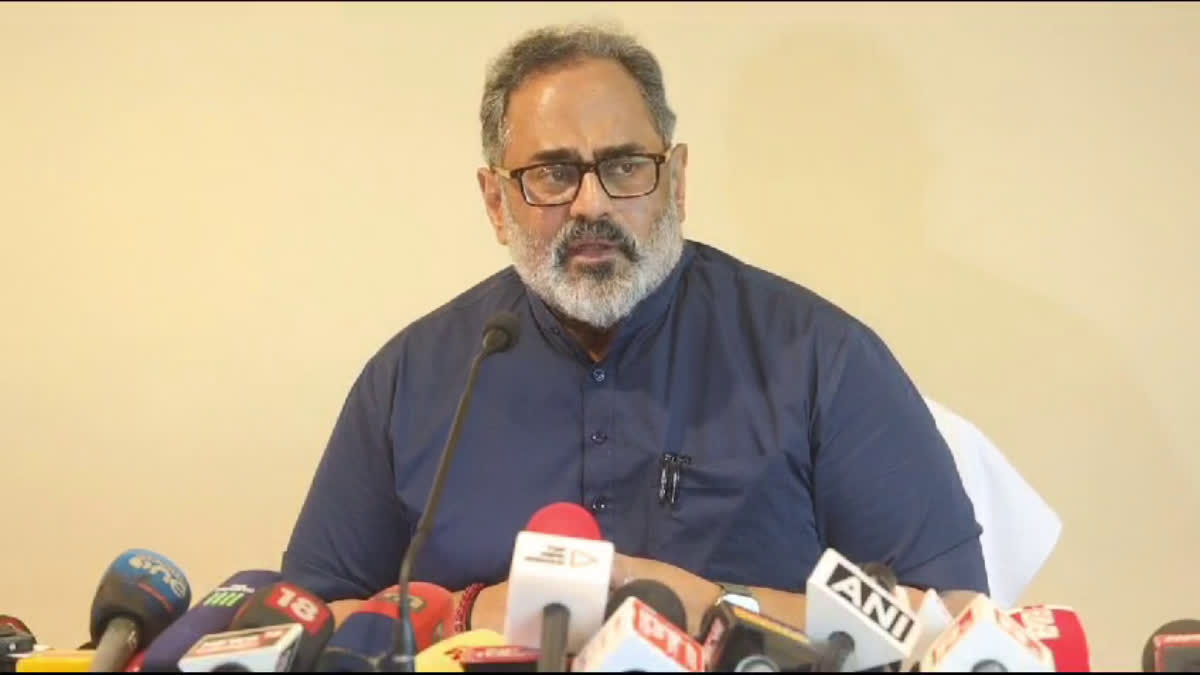 Case against Rajeev Chandrasekhar  Rajeev Chandrasekhar  രാജീവ് ചന്ദ്രശേഖർ  വിദ്വേഷ പ്രചാരണം  കളമശ്ശേരി സ്‌ഫോടനം  Rajeev Chandrasekhar hate speech  hate speech  hate statement  religious statement