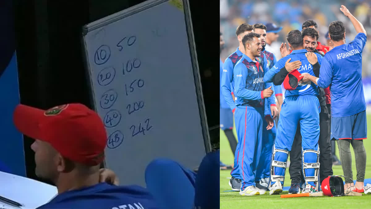 Cricket World Cup 2023  Afghanistan vs Sri Lanka  Afghanistan Chase Strategy Viral Photo  Cricket World Cup 2023 Points Table  ഏകദിന ക്രിക്കറ്റ് ലോകകപ്പ്  ലോകകപ്പ് ക്രിക്കറ്റ്  അഫ്‌ഗാനിസ്ഥാന്‍ ചേസിങ് പ്ലാന്‍  അഫ്‌ഗാനിസ്ഥാന്‍ ശ്രീലങ്ക  അഫ്‌ഗാനിസ്ഥാന്‍ റണ്‍ ചേസ് പദ്ധതി  Afghanistan Run Chase Strategy