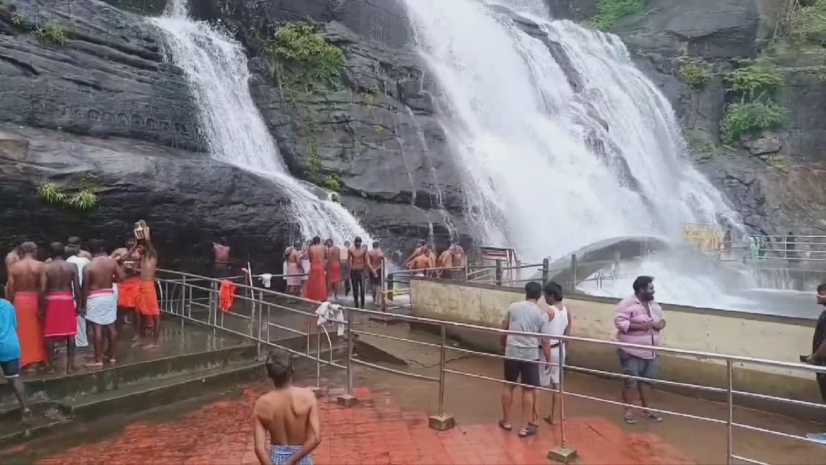 Tourists allowed to bath in Courtallam