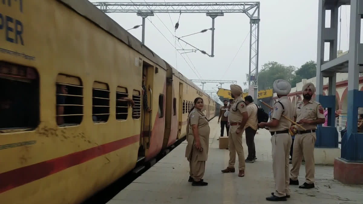 Two security guards lost their lives in a train accident in Faridkot