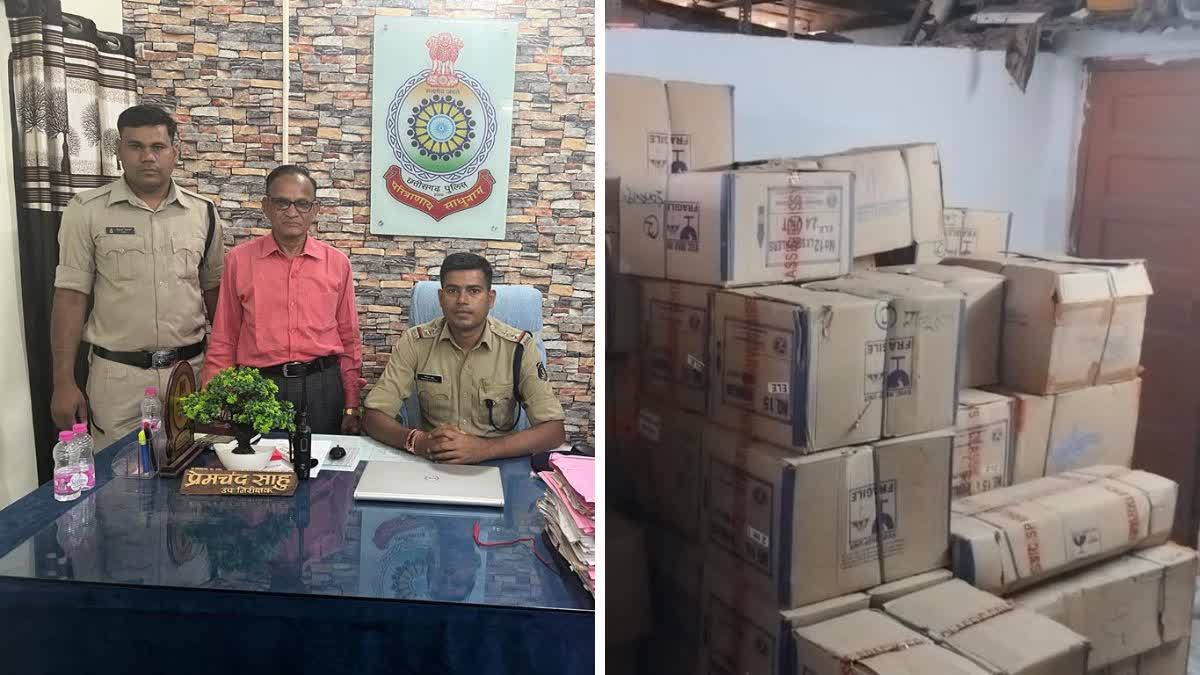 Korba Police Seized Illegal Firecrackers