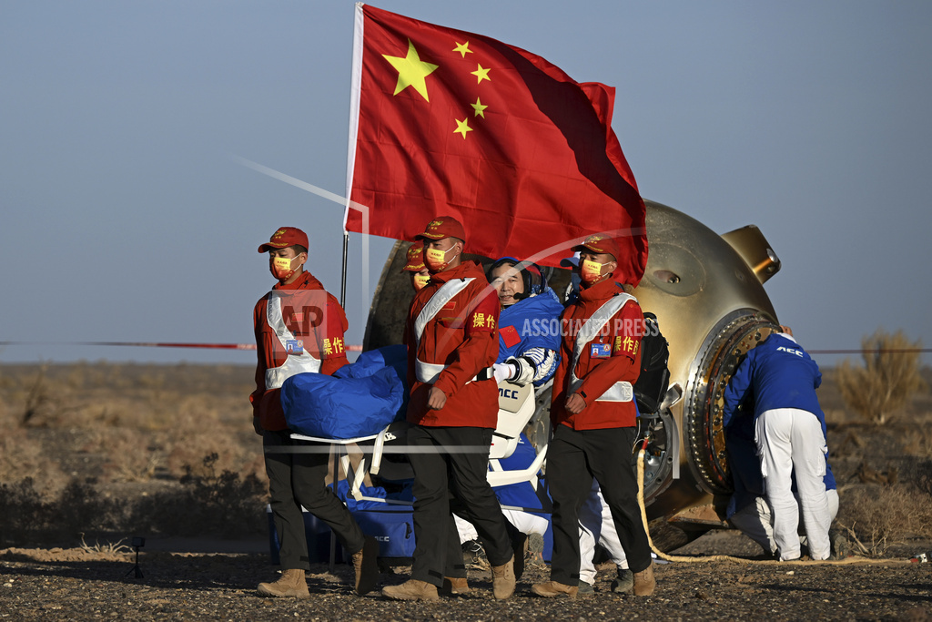 China's Shenzhou-16 astronauts land safely