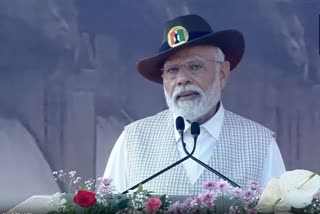 PM Modi on National Unity Day parade in Gujarat's Ekta Nagar